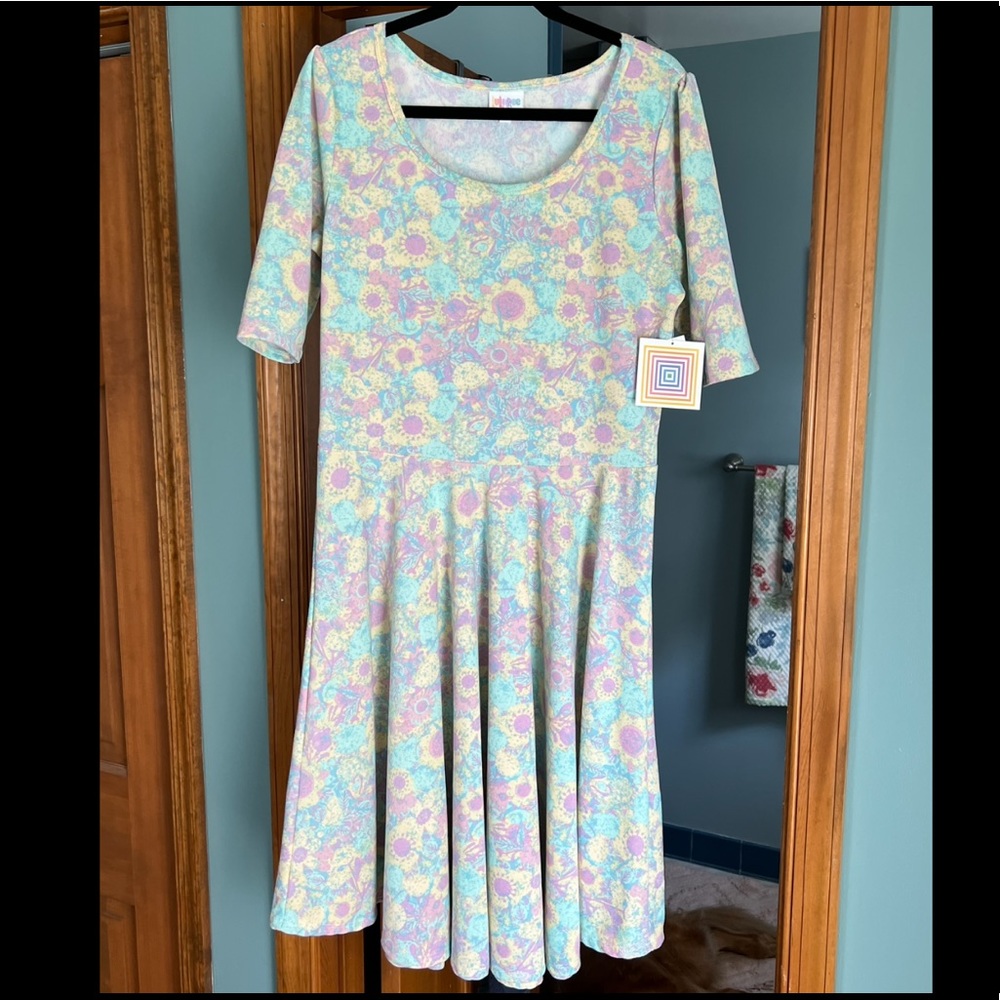 LuLaRoe Nicole Pastel Dress